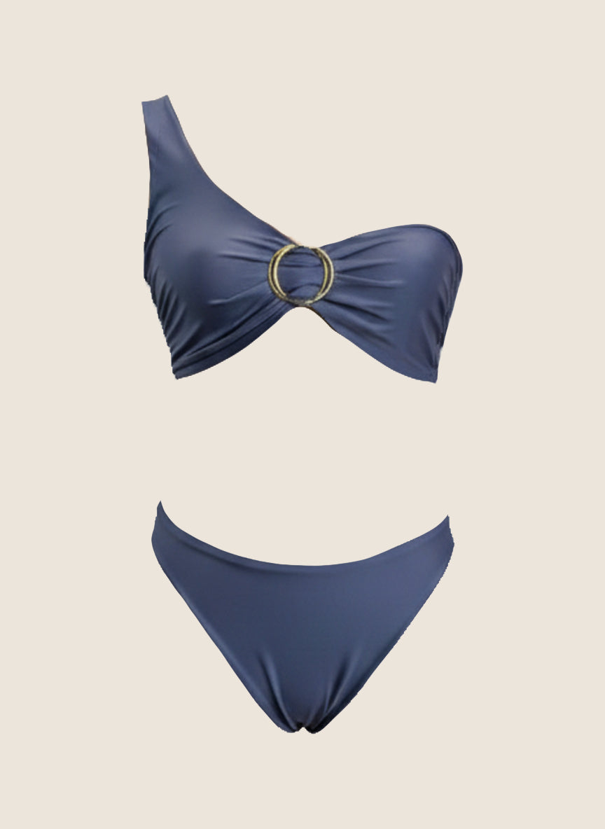 BIKINI ASIMÉTRICO CON ARO - BABY BLUE