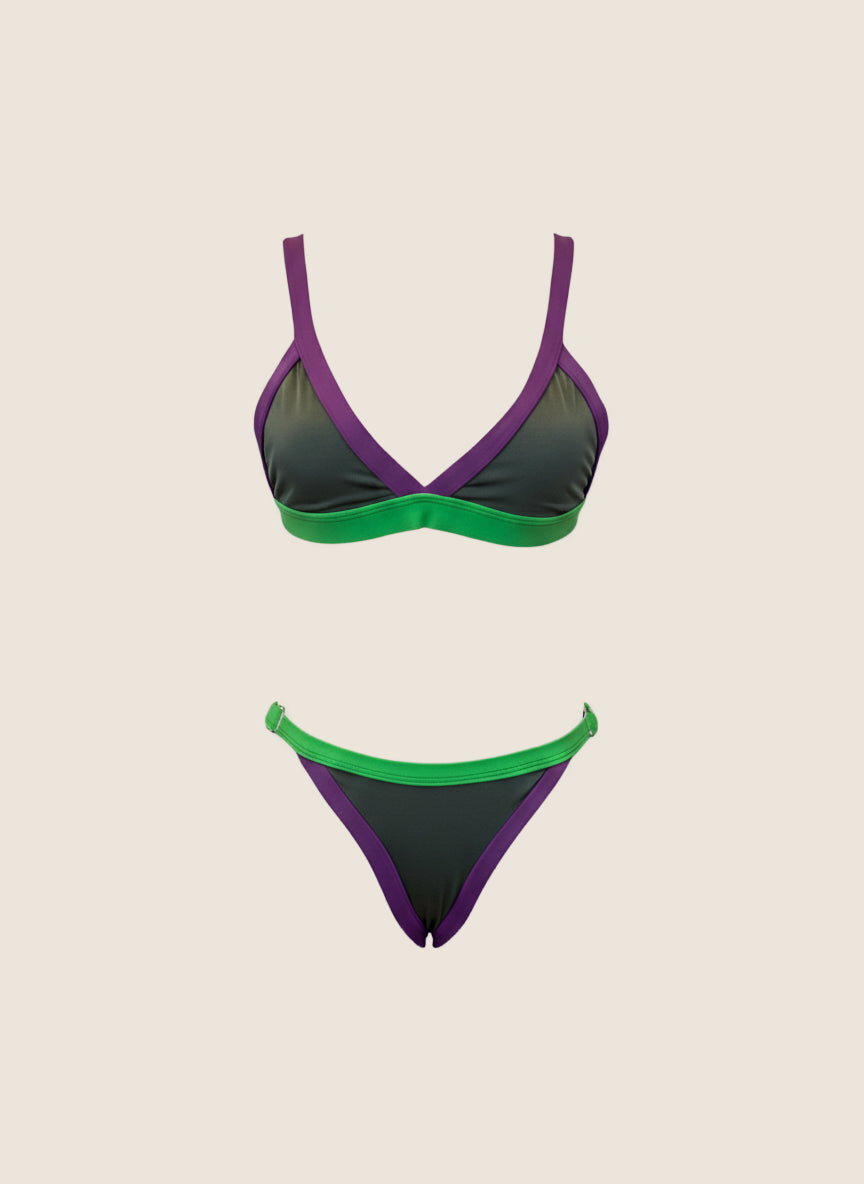BIKINI SESGO TRICOLOR
