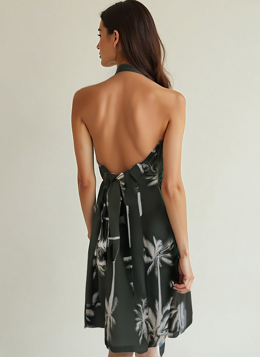 VESTIDO CORTO HALTER - ESPALDA ABIERTA