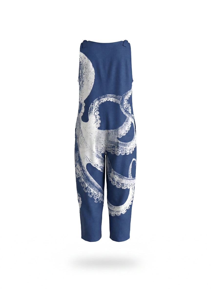 BRAGA CON TIRANTES MARINA - PULPO AZUL