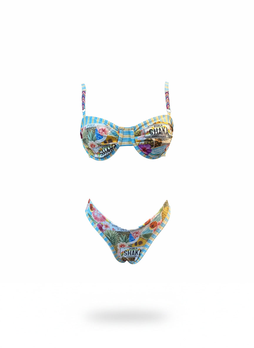 BIKINI BALLENA Y PANTY BÁSICA - SHAKA TROPICAL