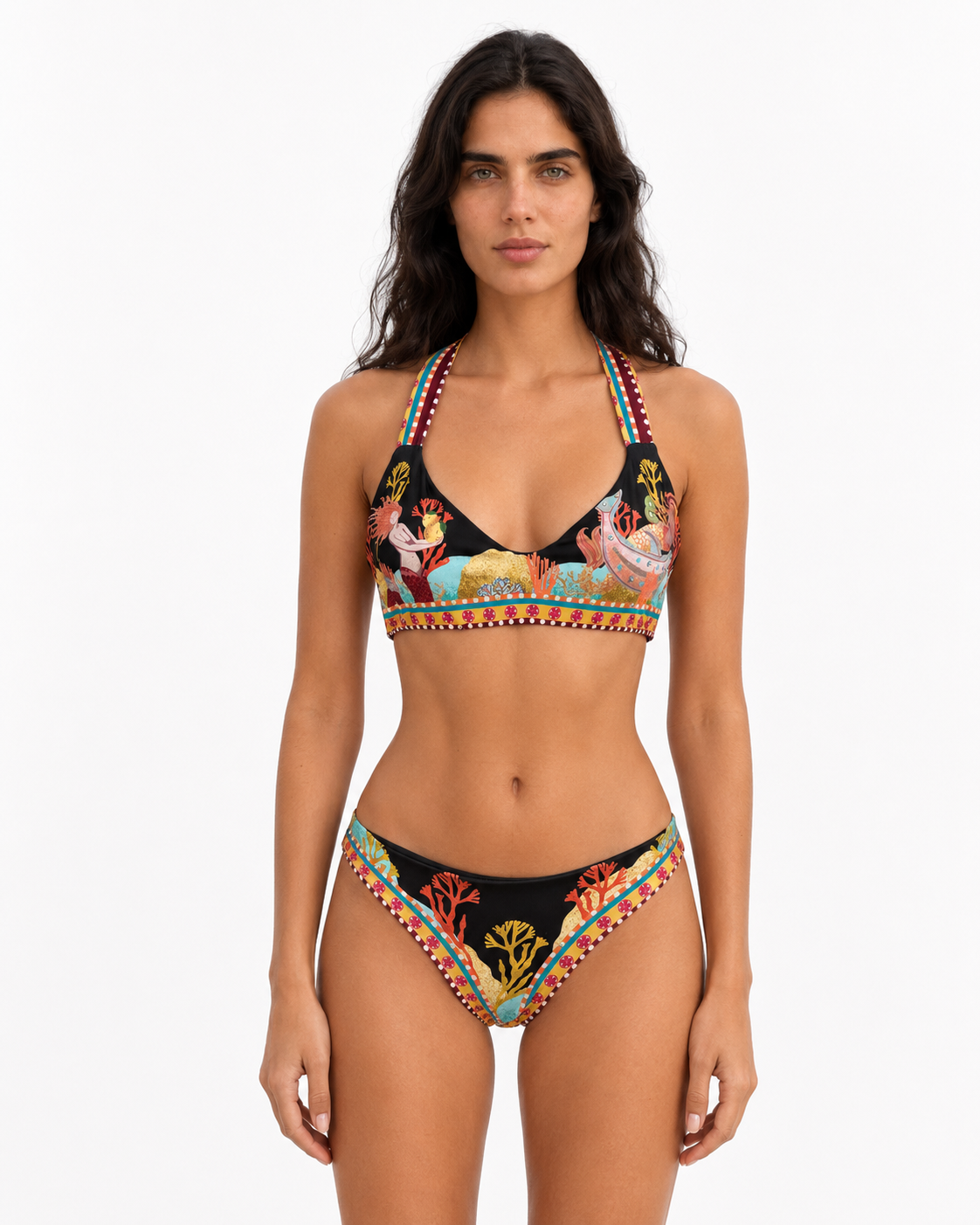 Bikini Top en V y Panty Básica - Sudmerged Eden
