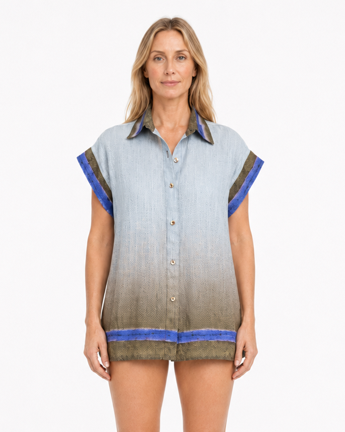 Camisa Manga Corta - Trazo Índigo