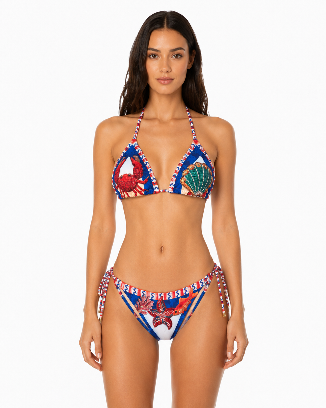 Bikini Triángulo y Panty 4 Tiritas - Riviera Marinera