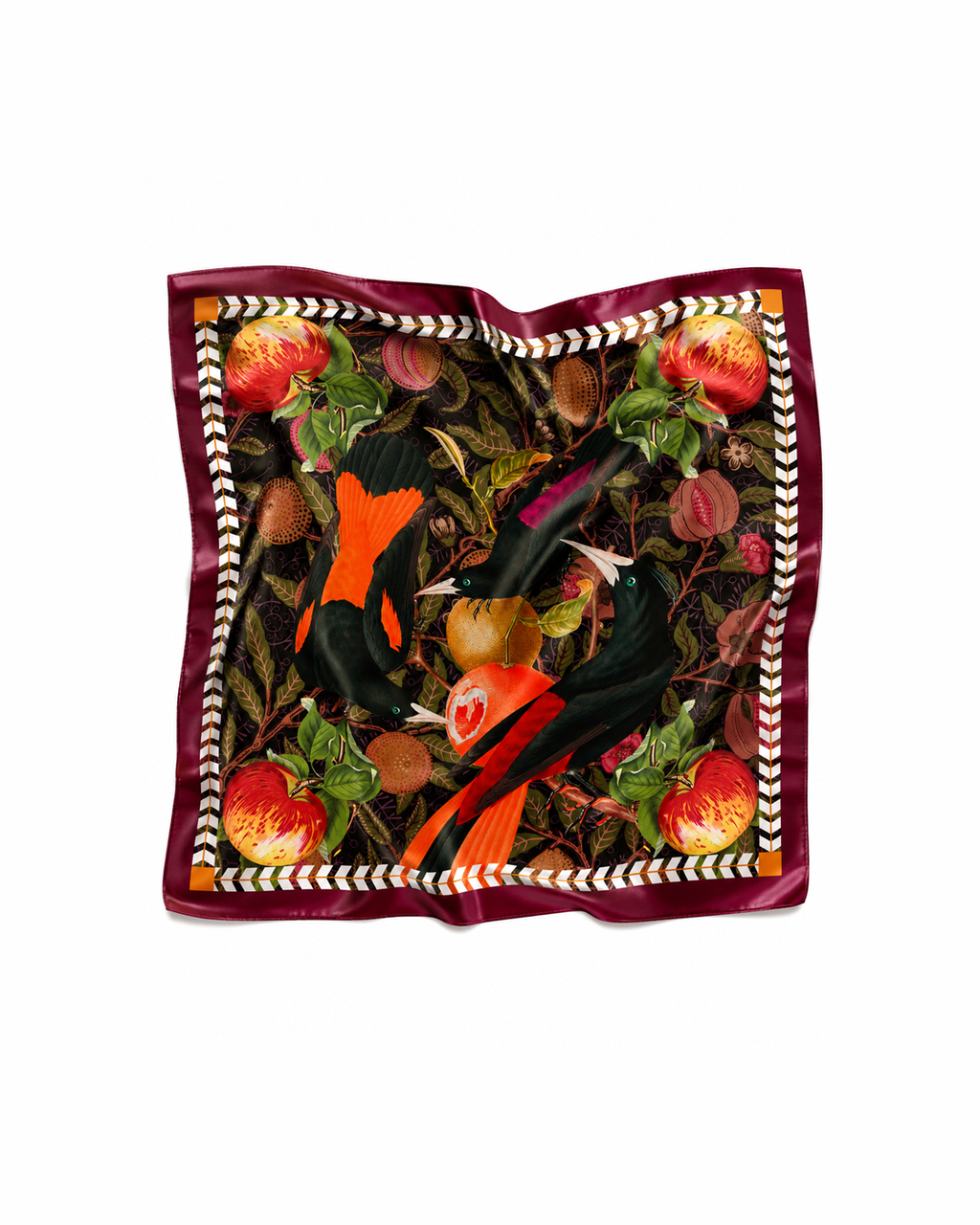 Pañoleta de Seda - Tucán Floral
