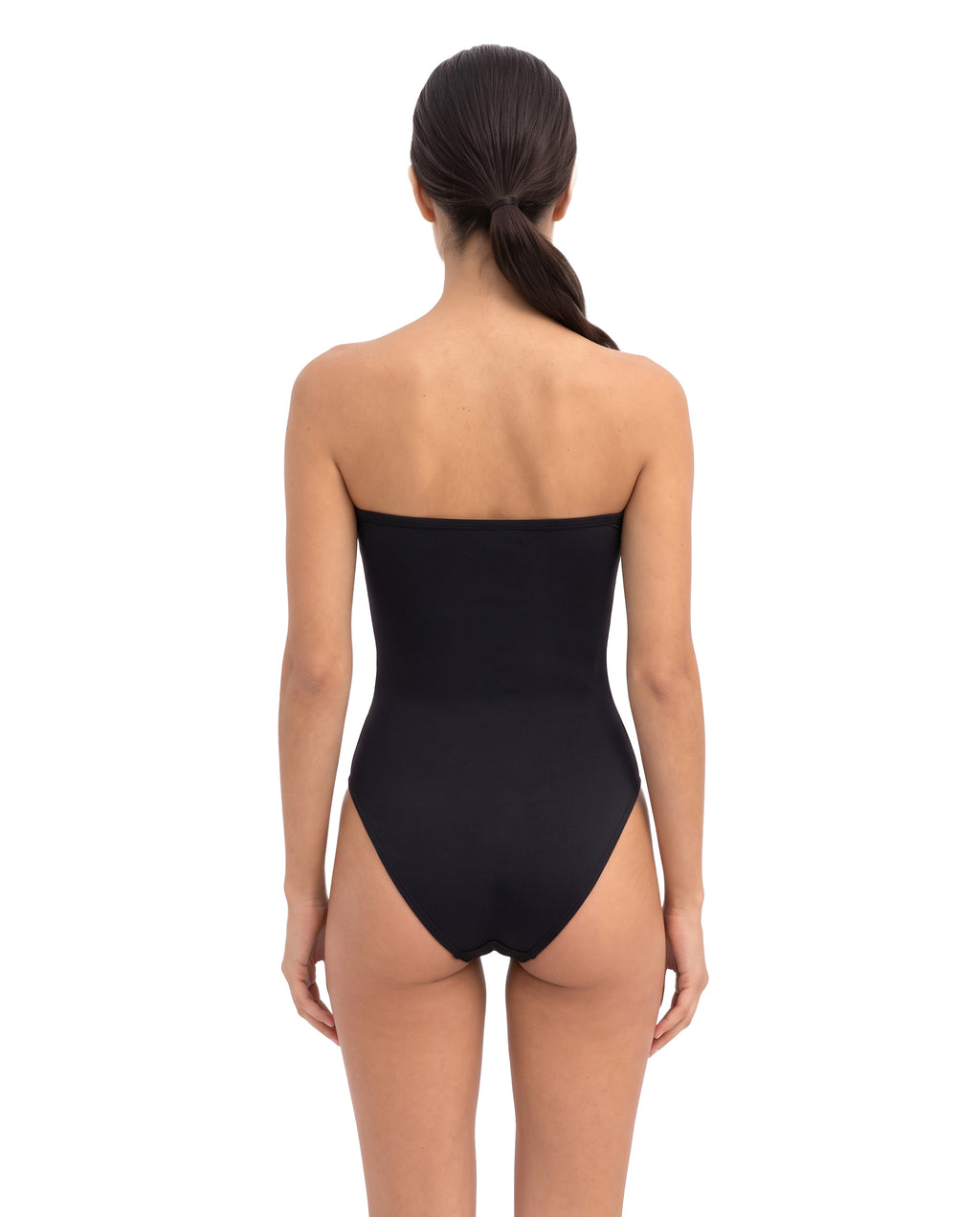 Enterizo Strapless con Herraje - Unicolor Negro