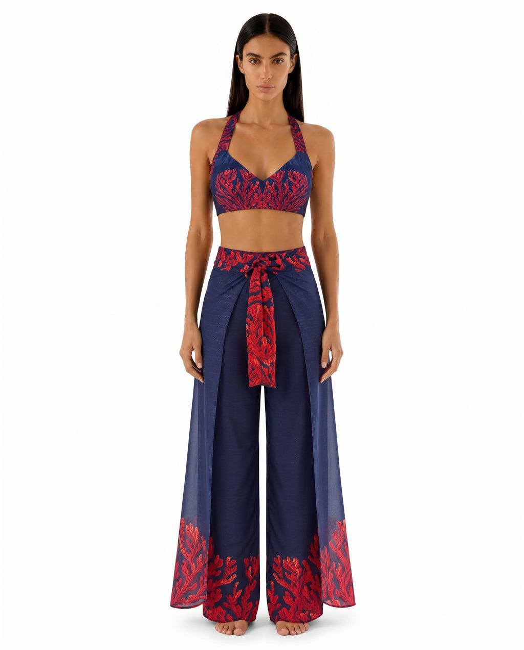 Pantalón Wrap Pants - Print Coral Reef