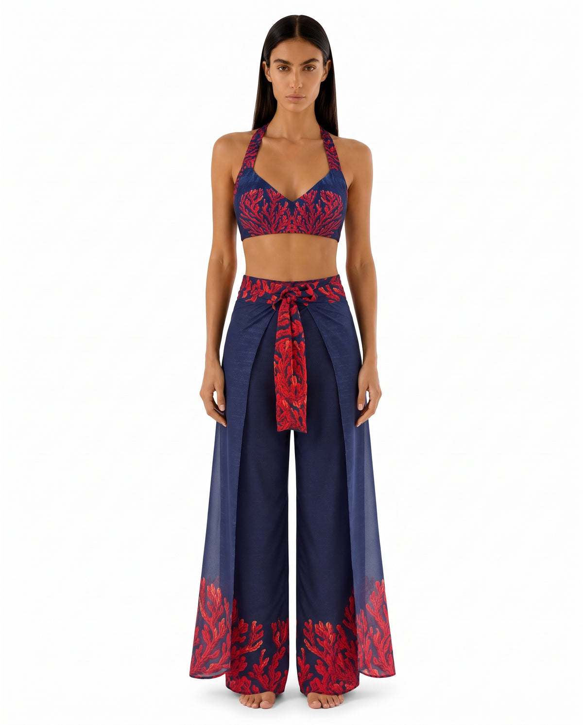 Pantalón Wrap Pants - Print Coral Reef